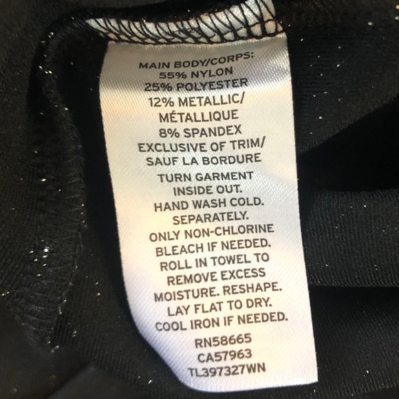 Leith Crop Dark Silver Metallic Tank Square Neck - Picture 6 of 6